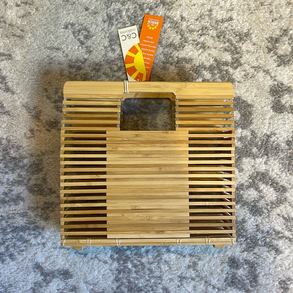 Wooden clutch Beach collection C&C NWT